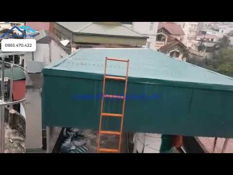Mái che sân thượng bằng tôn - Cách làm mái tôn sân thượng đẹp, chắc chắn